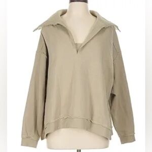 Torrid 2✨
Beige Collared Pullover Sweatshirt